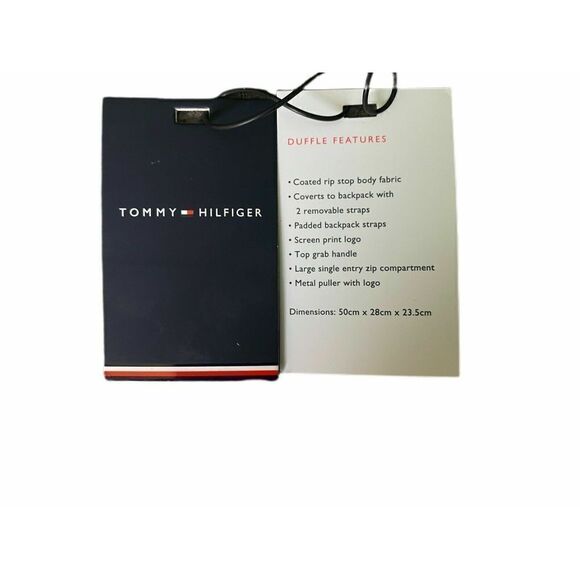 Tommy Hilfiger Travel Duffle Bag / Backpack Navy Blue Carry On $148 - Picture 3 of 12